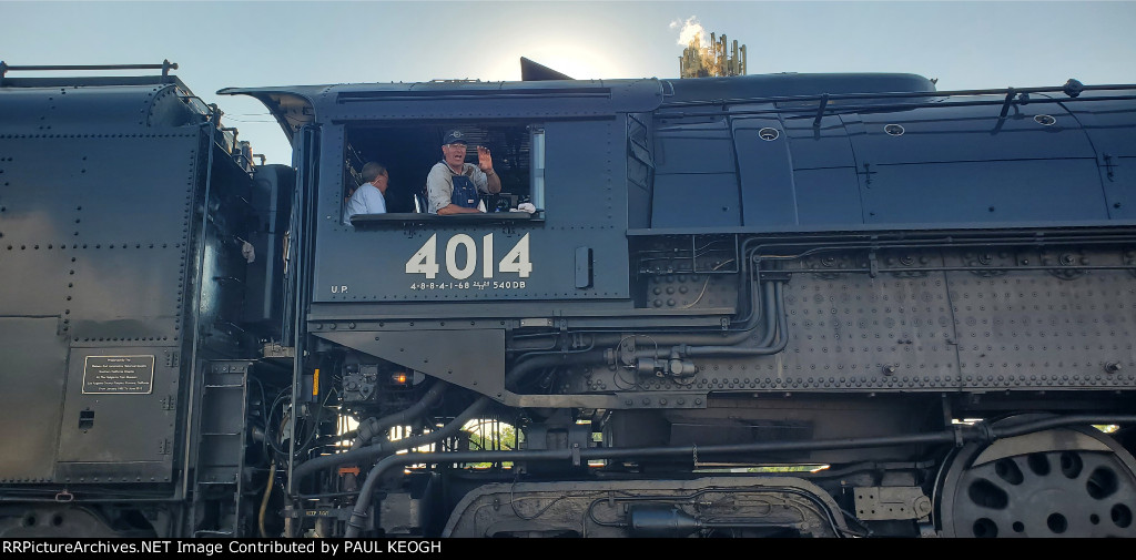 Ed Dickens Engineer Waves To Me Prior to Getting A Yellow Low Ball To Enter the Industrial Lead.